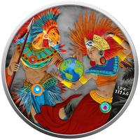 Azteken - Yin Yang -  1 Oz Silber Color (nur 100 Stck !!!)