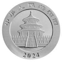 China 10 Yuan Panda 2024 30g Silber Rckseite