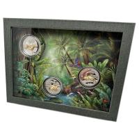 Samoa - 15 Dollar Dschungel Edition 2023 - 3 * 1 Oz Silber