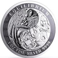 Tokelau 5 NZD Equilibrium 2024 1 Oz Silber