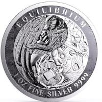 Tokelau - 5 NZD Equilibrium 2024 - 1 Oz Silber