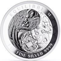 Tokelau 5 NZD Equilibrium 2024 1 Oz Silber Proof Like
