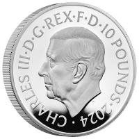 Grobritannien 10 GBP James Bond: Six Decades of 007 (4.) Die 90er Jahre 2024 5 Oz Silber PP Rckseite
