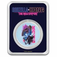 USA - Godzilla x Kong The New Empire: King Kong - 1 Oz Silber Color