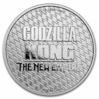 USA - Godzilla x Kong The New Empire: Godzilla - 1 Oz Silber Color