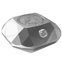 Kanada 50 CAD De Beers Ideal Cushion Diamond 2024 Silber Proof