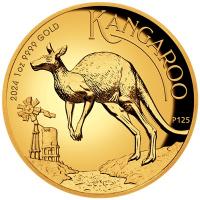 Australien - 100 AUD Känguru 2024 - 1 Oz Gold PP High Relief