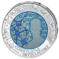 sterreich 25 Euro Niob Serie Knstliche Intelligenz 2019 Silber-Niob Mnze Rckseite