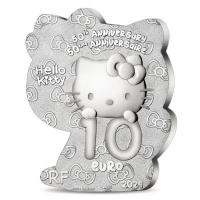 Frankreich 10 EUR Hello Kitty 50. Jubiläum 2024 Silber PP Rückseite