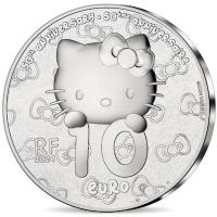 Frankreich 10 EUR Hello Kitty Paris 50. Jubilum 2024 Silber PP Rckseite