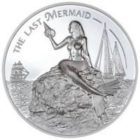 Palau 5 USD X Ray The Last Mermaid 2024 1 Oz Silber PP Color