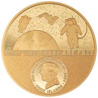 Cook Islands 250 CID Astronaut Real Heroes 2024 1 Oz Gold PP Rckseite