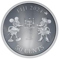 Fiji 50 Cents Steamboat Willie / Capitain Mickey 2024 1 Oz Silber Rckseite