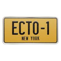 Niue - 5 NZD Ghostbusters(TM) Ecto-1 Nummernschild (License Plate) - 2 Oz Silber Antik Finish Color