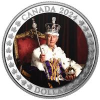 Kanada 1 CAD Jahrestag der Krnung Seiner Majestt Knig Charles III. 2024 Silber Proof 