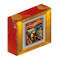 Samoa - 2 Dollar Das Mädchen mit dem Perlenohrring x Der Schrei  2024 - 1 Oz Silber PP Color