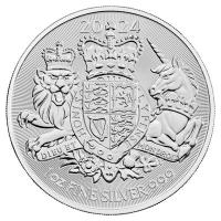 Grobritannien - 2 GBP Royal Arms 2024 - 1 Oz Silber