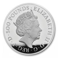 Grobritannien 500 GBP Britannia 2018 1 KG Silber PP First Struck Rckseite