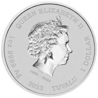 Tuvalu - 1 TVD James Bond 007(TM) Casino Royal Chip Blister 2023 - 1 Oz Silber BLISTER