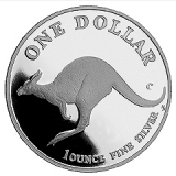 Australien - 1 AUD Silver Kangaroo 1998 - 1 Oz Silber PP