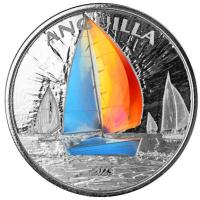 Anguilla - 2 Dollar EC8_6 Segelregatta 2023 - 1 Oz Silber Color