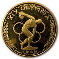 Goldmedaille - Olympiade in Mexiko 1968 - Gold