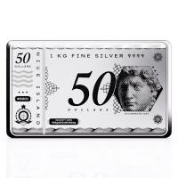 Niue - 50 NZD Silbergeldschein / Silvernote 2024 - 1 KG Silber
