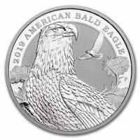 Australien - 2 AUD American Bald Eagle 2019 - 2 Oz Silber Piedfort