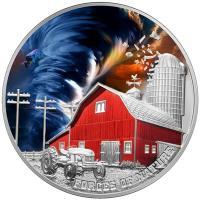 Niue - 5 NZD Naturgewalten: Tornado - 2 Oz Silber PP Ultra High Relief Color