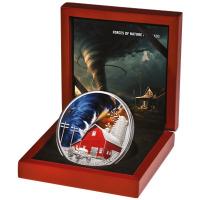Niue - 5 NZD Naturgewalten: Tornado - 2 Oz Silber PP Ultra High Relief Color