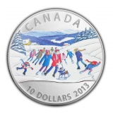 Kanada - 10 CAD Winterlandschaft 2013 - 1/2 Oz Silber PP