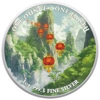 Fiji - One Earth: Kodomo Manga 2022 - 1 Oz Silber COLOR