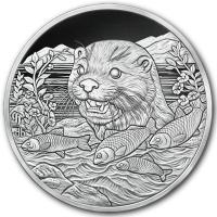 Kamerun - 1000 CFA Piscivore Serie (1.) Otter 2024 - 1 Oz Silber PL