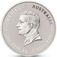 Australien - 2 AUD Mutter und Baby Emu 2024 - 2 Oz Silber