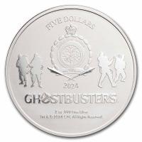 Niue 5 NZD 40 Jahre Ghostbusters(TM) Slimer 2 Oz Silber Color  Rückseite