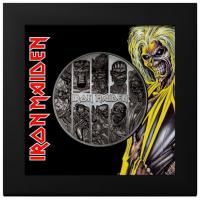 Cook Islands - 20 CID Iron Maiden Eddie Collection 2024 - 3 Oz Silber Black Proof