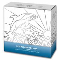 Australien - 5 AUD RAM Delphin Hourglass Dolphin 2024 - 1 Oz Silber PP High Relief