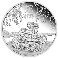 Australien - 1 AUD Lunar III Schlange 2025 - 1 Oz Silber PP