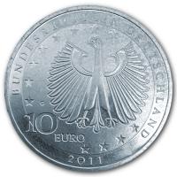 Deutschland 10 EURO Franz Liszt 2011 10g Silber Rückseite