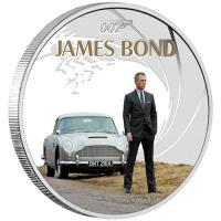 Tuvalu - 1 TVD James Bond Daniel Craig 2024 - 1 Oz Silber PP Color