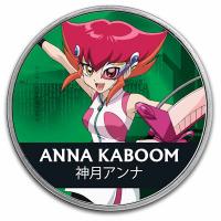 Niue - 2 NZD 25 Jahre Yu Gi Oh! Anna Kaboom 2024 - 1 Oz Silber Color