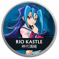 Niue - 2 NZD 25 Jahre Yu Gi Oh! Rio Kastle 2024 - 1 Oz Silber Color