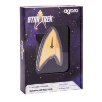 Niue - 2 NZD Star Trek(TM) Starfleet Division (1.) Kommandoabzeichen - 1 Oz Silber Gilded