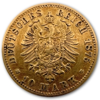 Deutsches Kaiserreich - 10 Mark Wilhelm I. Preussen - 3,58g Goldmnze