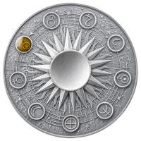Ghana - 10 Cedis Sonnensystem Serie: Venus 2025 - 2 Oz Silber Antik Finish High Relief