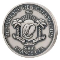 Elfenbeinküste - 10000 Francs Edition Signature Kookaburra 2022 - 2 * 5 Oz Silber
