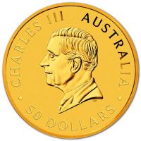 Australien 50 AUD Känguru 2025 1/2 Oz Gold Rückseite