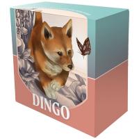  Niue - 1 NZD Süß & Knuddelig (Cute & Cuddly): Baby Dingo (1.) 2024 - 1 Oz Silber PP Color