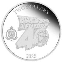 Niue - 2 NZD Back to the Future 40. Jubiläum 2025 - 1 Oz Silber PP Color