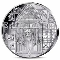 Frankreich 50 Euro Notre-Dame de Paris 2024 5 Oz Silber PP  Rückseite